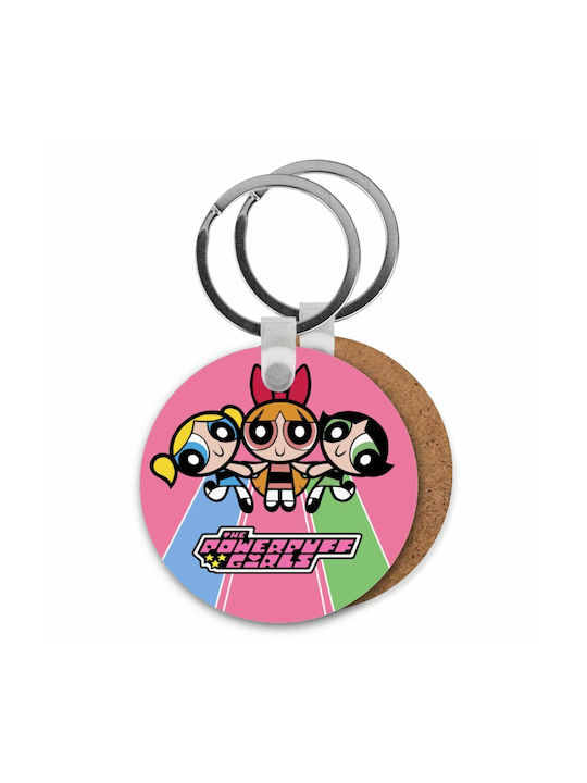 Keychain Powerpuff Girls Wooden