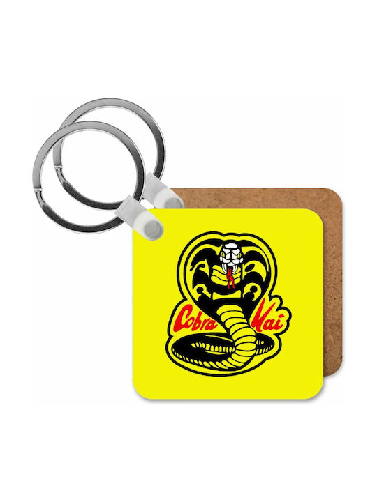 Keychain Wooden Yellow