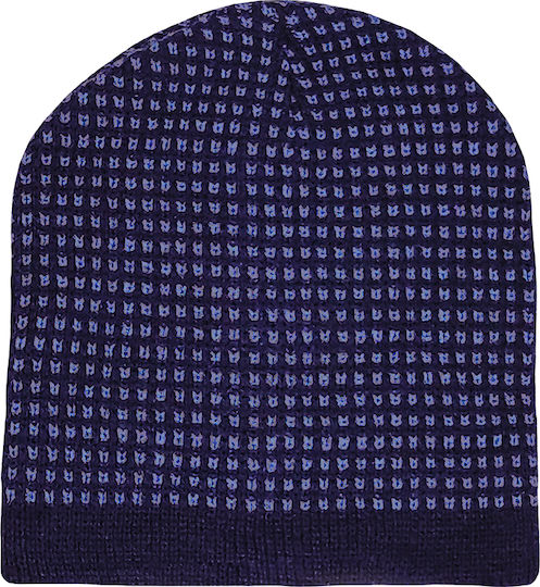 Beanie Männer Beanie Gestrickt in Blau Farbe