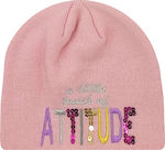 Brims and Trims Knitted Beanie Cap Pink