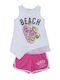 Kids' Set with Shorts Summer 2pcs White