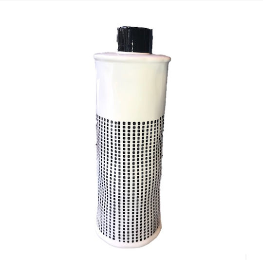 EDG Διακοσμητικό Βάζο Κεραμικό Λευκό 12x12xΥ36cm