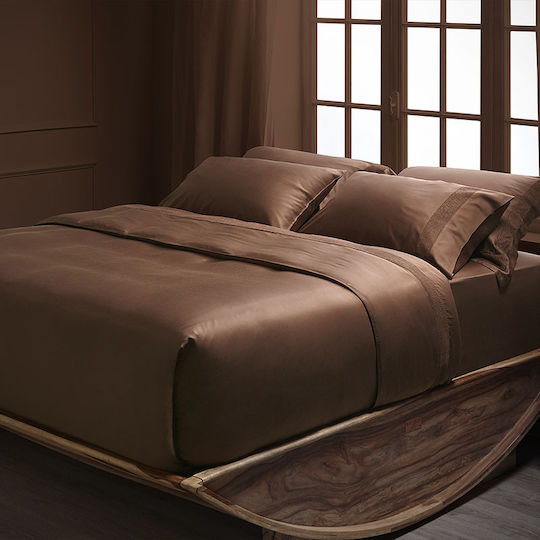 Hauz Σεντόνι King Size 280x290εκ. Cinnamon