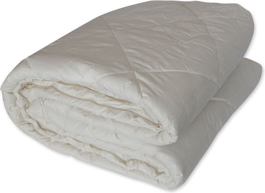 Mattex Πάπλωμα Μονό Μάλλινο 160x240εκ. Dali Λευκό