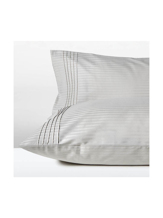 Fieldcrest Ultra Soft Σετ Μαξιλαροθήκες Γκρι 52x78εκ.