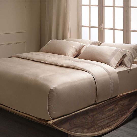 Hauz Σετ Παπλωματοθήκη Υπέρδιπλη με 2 Μαξιλαροθήκες 250x260cm Dusty Pink