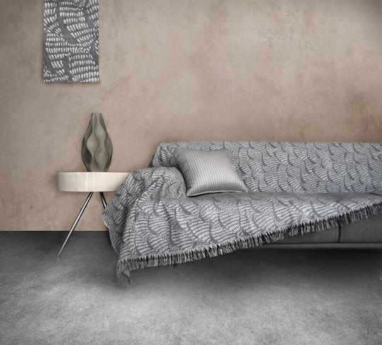 Mattex Decken & Couchdecken Sesselüberwurf 180x180cm Grau