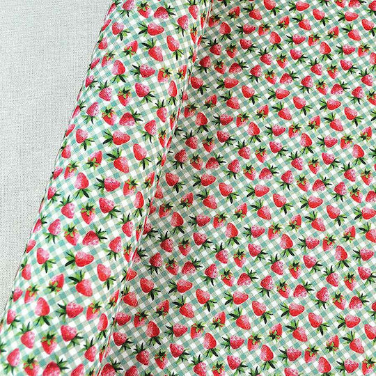 Kappa Decor Dekorationsstoff 48x500cm Plaid/Strawberry