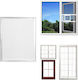 Screen Window Permanent White 150x130cm 25438