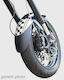 Ermax Λασπωτήρας Τροχού Μοτοσυκλέτας για BMW F 800 GS Μαύρο