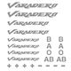 Moto Discovery Varadero Stickers Set Silver