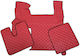 Set of Front and Rear Mats Universal 3pcs MAN TGX 2020+ Red