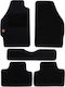 Autopataki Set of Front and Rear Mats 5pcs for Fiat Punto 1999-2008 Black
