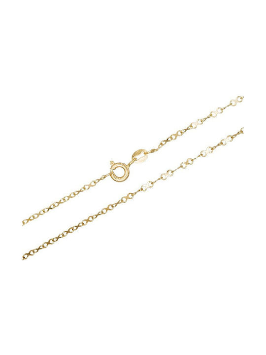 Goldene Kette Nacken 14K