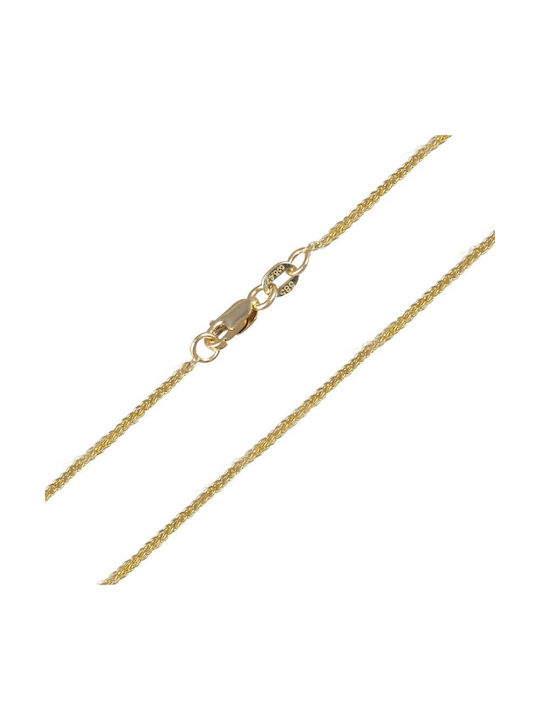 Goldene Kette Nacken 14K