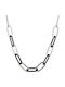SOFI Two-tone Chain Neck made of Steel Wide Thickness 14mm and Length 45cm
