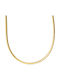 SOFI Chain Neck Snake made of Steel Gold-plated Thin Thickness 5.8mm and Length 40cm