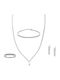 Vitopoulos Vitopoulos Set with Necklace , Earrings & Ring from White Gold 14K with Stones