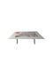Outdoor Dinner Free Standing Table with Ceramic Surface and Metal Frame Various colours 100x20xcm