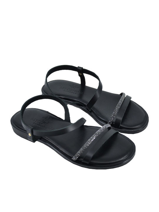 Dermatina 100 Sandale Casual Damă Din Piele Negru