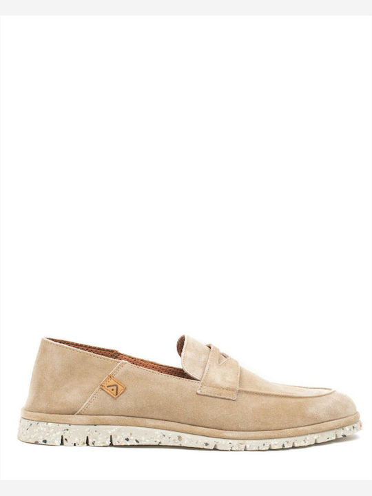 Ambitious Amber Leder Herren Mokassins in Beige...