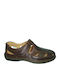 Leder Herrensandalen in Schwarz Farbe