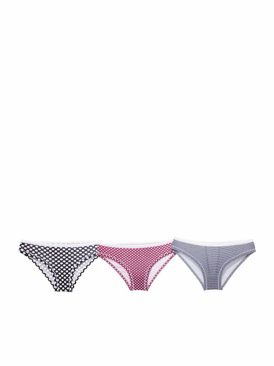 Tre Orsi Baumwolle Damen Slip 3Pack Nahtlos