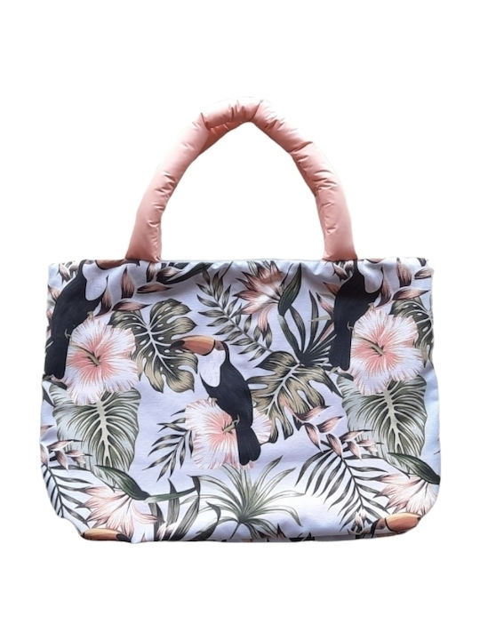 Floral T350 HANDMADE BEACH BAG XL L MINA Skroutz.gr