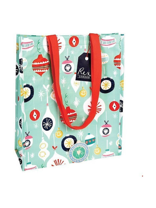 Rex London Plastic Shopping Bag in Turquoise color