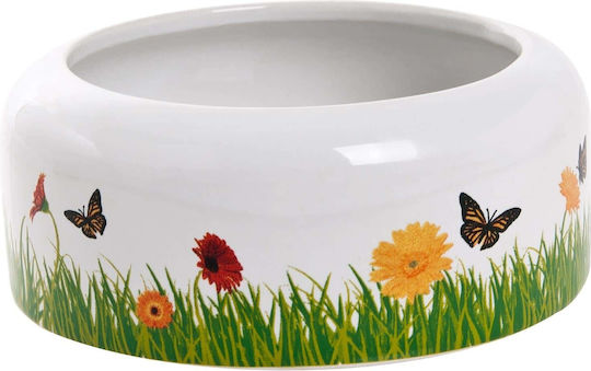 Flamingo Feeding Food Bowl for Rabbit 275ml White