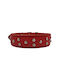 ByLeather Κολάρο Σκύλου Δερμάτινο σε Κόκκινο χρώμα Small 60cm