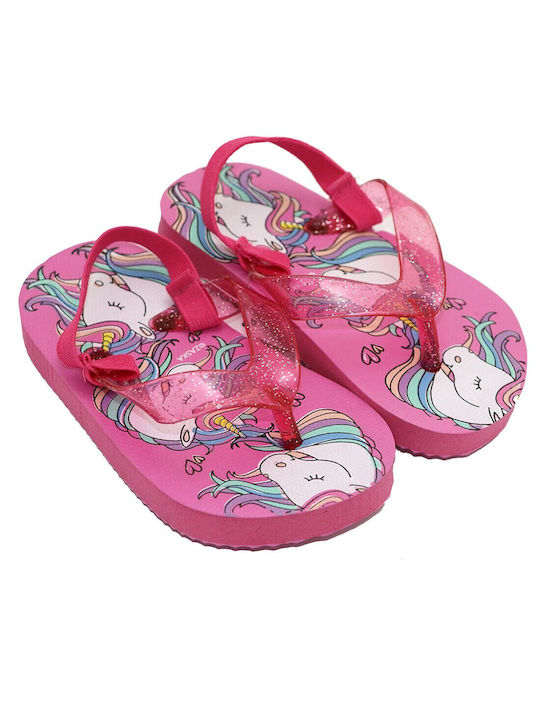 Παιδικές Σαγιονάρες Flip Flops Φούξια