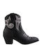 InShoes Damen Cowboy-Stiefeletten Schwarz