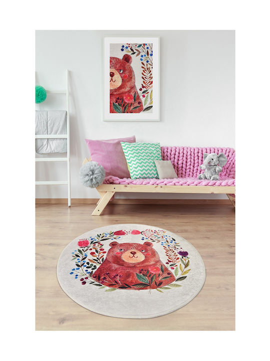 Conceptum Hypnose Kids Synthetic Rug Round 140cm