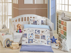 Babytale Set Für Krippe Blau 3Stück Babytale Set Für Krippe Blau 3Stück