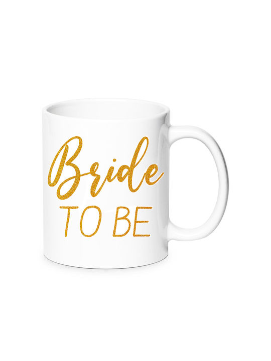 Bride Κούπα Κεραμική Λευκή 330ml