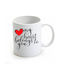 My Heart Helongs To You Becher Keramik Weiß 325ml