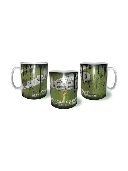 Jeep Ceramic Cup Green 325ml