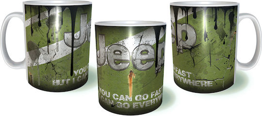 Rock Deal Jeep Κούπα Κεραμική Πράσινη 325ml