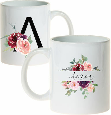 Keramiktasse Weiß 325ml personalisiert