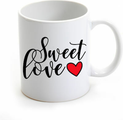Sweet Love Чаша Керамично Бяла 325мл