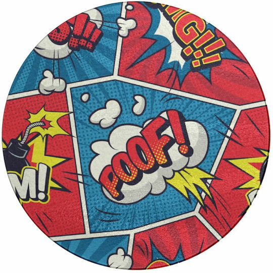 Koupakoupa Comic Boom Schneidebrett Glas Mehrfarbig 30x30cm 1Stück