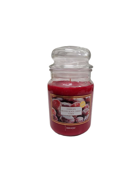 Scented Candle Jar Burgundy 1pcs