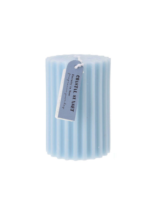 Decorative Candle Light Blue 7x10cm 1pcs