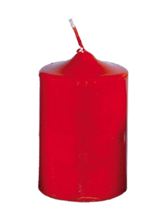 Decorative Candle Red 7x10cm 1pcs