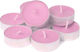 Tealights with Scent Rose in Pink Color 9pcs