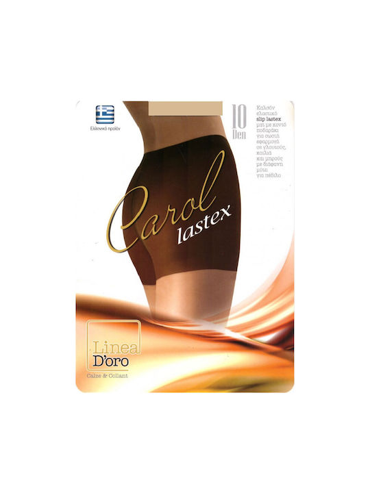 Linea D'oro Women's Pantyhose 10 Den Tightening Caramel Floral