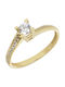 Single Stone from Gold 14K