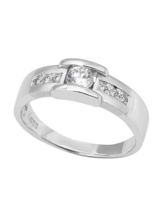 Single Stone from White Gold 14K