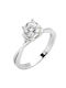 Single Stone from White Gold 14K